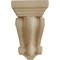 Ekena Millwork 5 1/4"W x 5 1/4"D x 9 1/2"H Devon Traditional Wood Corbel, Rubberwood CORW05X05X09DERW - alternate 2
